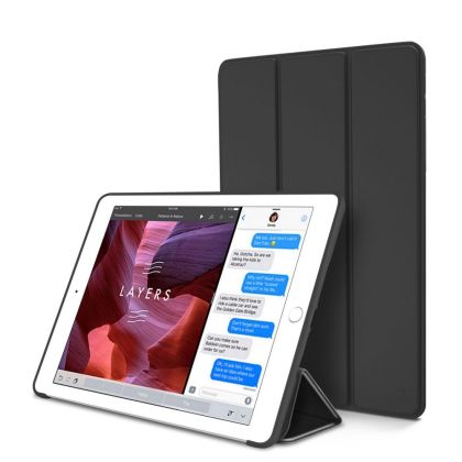 Силиконов тефтер за iPad Air 2 от Tech-Protect SmartCase - Черен