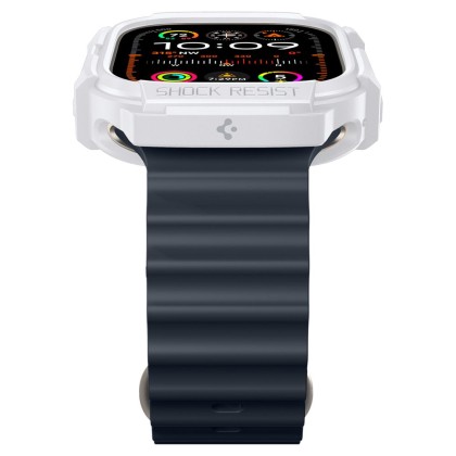 Удароустойчив кейс за Apple Watch Ultra 1/2 (49mm) от Spigen Rugged Armor - Бял
