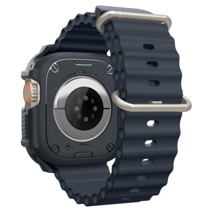 Удароустойчив кейс за Apple Watch Ultra 1/2 (49mm) от Spigen Rugged Armor - Dark Grey