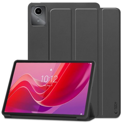 Кожен тефтер за Lenovo Tab M11 11.0 TB-330 от Tech-Protect SmartCase - Черен