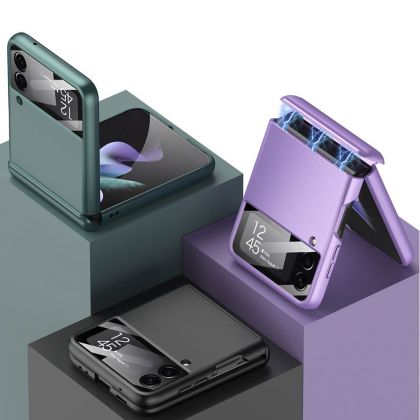 Твърд кейс за Samsung Galaxy Z Flip 4 от Tech-Protect Icon - Черен -----