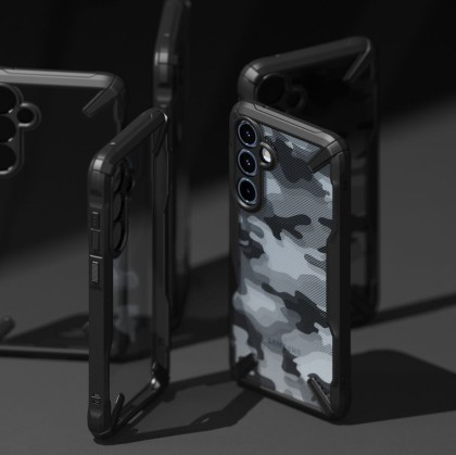 Удароустойчив твърд кейс за Samsung Galaxy A55 5G от Ringke Fusion X - Черен
