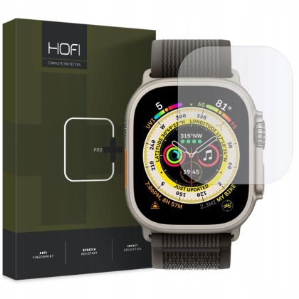Стъклен протектор FULL GLUE за Apple Watch Ultra 1/2 (49mm) от Hofi Glass Pro+ - Прозрачен