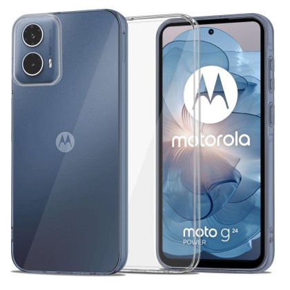 Силиконов кейс за Motorola Moto G24 / G24 Power / G04 / E14 от Tech-Protect FlexAir - Прозрачен