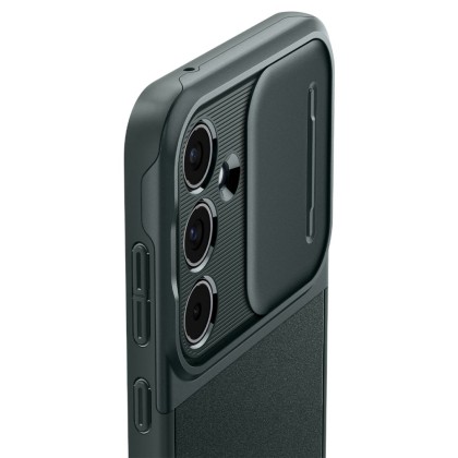 Кейс с капак за камерата за Samsung Galaxy A55 5G от Spigen Optik Armor - Abyss Green