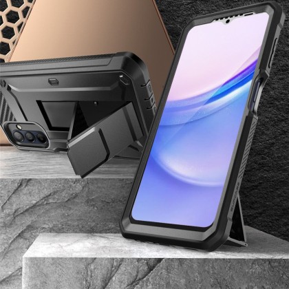 360 градусов калъф за Samsung Galaxy A15 4G / 5G от Supcase Unicorn Beetle Pro - Черен