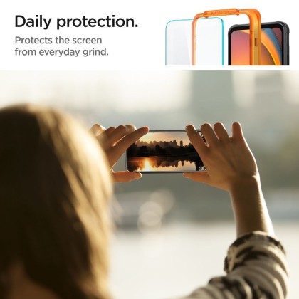 2 броя стъклени протектори за Samsung Galaxy Xcover 7 от Spigen ALM Glas.TR Slim 2-Pack - Прозрачни