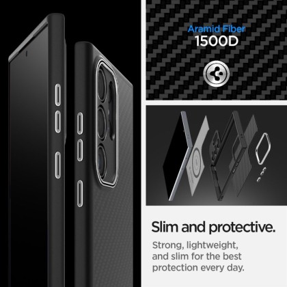 SPIGEN ENZO ARAMID GALAXY S24 ULTRA MATTE BLACK