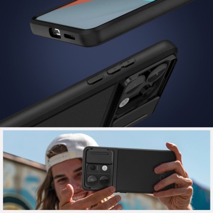 Удароустойчив кейс с капак за камера на Xiaomi Redmi Note 13 Pro 5G / Poco X6 5G от Tech-Protect Velar Cam+ - Черен