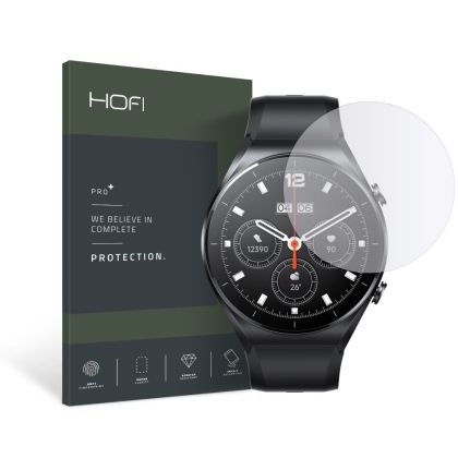 Стъклен протектор FULL GLUE за Xiaomi Watch S1 от Hofi Glass Pro+ - Прозрачен
