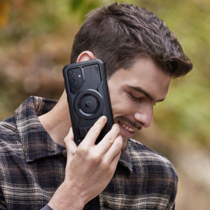 360 градусов калъф с MagSafe за Samsung Galaxy S24 Plus от Tech-Protect Kevlar - Black
