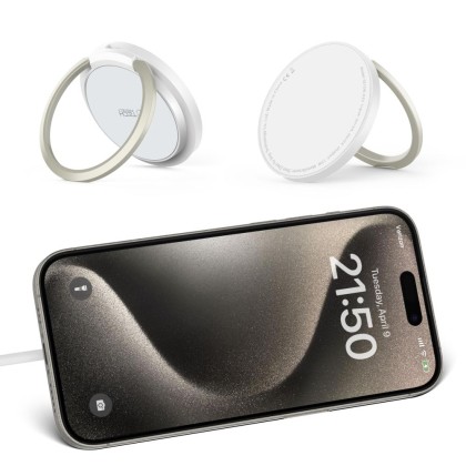 Безжично зарядно 15W с MagSafe и Qi отTech-Protect QI15W-A33 - Бяло