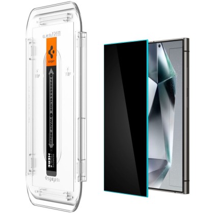 2 броя стъклени протектори за дисплей на Samsung Galaxy S24 Ultra от Spigen Glas.TR 