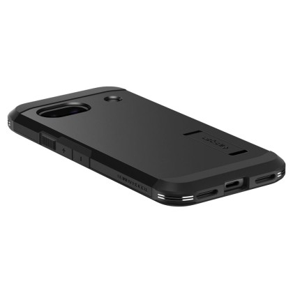 Удароустойчив, твърд кейс за Google Pixel 8a от Spigen Tough Armor - Черен