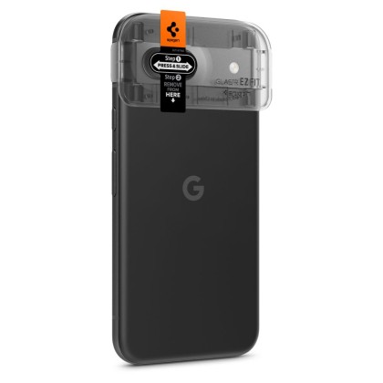 2 броя комплетки от протектори за обектви на камерата на Google Pixel 8a от Spigen Optik Tr - Прозрачен