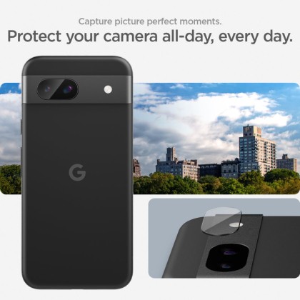 OSŁONA APARATU SPIGEN OPTIK.TR ”EZ FIT” CAMERA PROTECTOR 2-PACK GOOGLE PIXEL 8A CLEAR