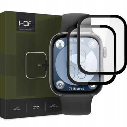2 броя хибриден протектор за Huawei Watch Fit 3 от Hofi Hybrid Pro+ - Черни