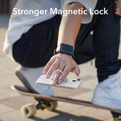 Стойка тип пръстен за смартфон с MagSafe от ESR Halolock MagSafe Ring Stand - Сребрист
