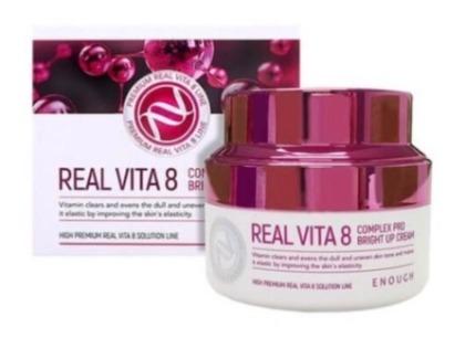 Озаряващ крем с морски зърнастец от Enough Premium Real Vita 8 Complex Pro Bright up Cream
