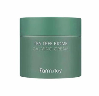 Крем за лице с чаено дърво, азиатска центела, пантенол и бифида от FarmStay Tea Tree Biome Calming Cream