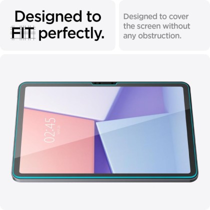 Стъклен протектор за дисплей на iPad Air 11 6 / 2024 от Spigen Glas.TR Ëz Fit" - Прозрачен