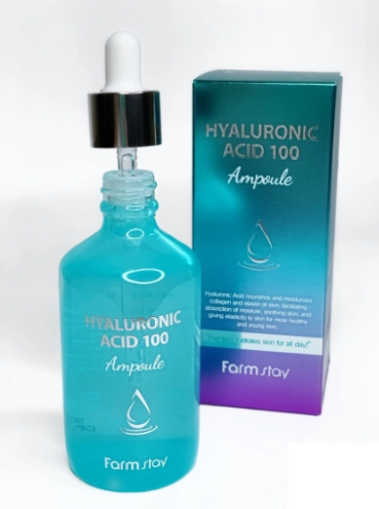 Ампула за лице с хиалуронова киселина от FarmStay Hyaluronic Acid 100 Ampoule