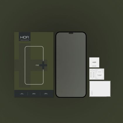 Стъклен протектор FULL GLUE за iPhone X / XS / 11 Pro от Hofi Glass Pro+ - Черен