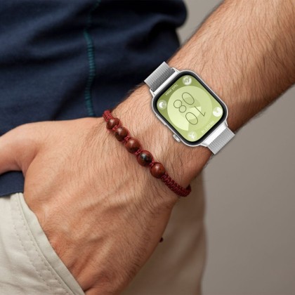 Стоманена верижка за смарт часовник Huawei Watch Fit 3 от Tech-Protect MilaneseBand - Сребрист