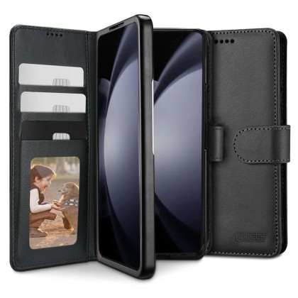 Кожен тефтер за Samsung Galaxy Fold 6 от Tech-Protect Wallet - Черен