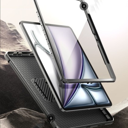 360 градусов калъф за iPad Air 4 2020 / 5 2022 / 6 (11" 2024) от Supcase Unicorn Beetle Pro - Черен