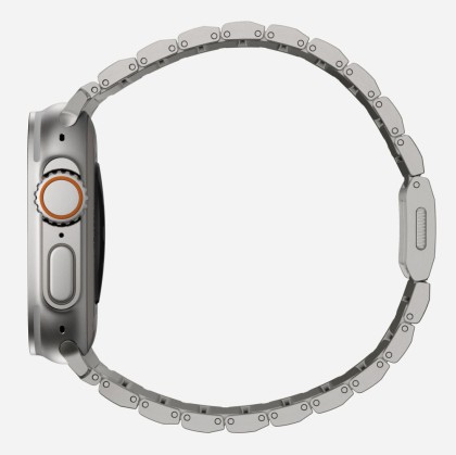 Панелна верижка за Apple Watch 4 / 5 / 6 / 7 / 8 / 9 / SE / Ultra 1/2 (42/44/45/49 mm) от Tech-Protect Steelband - Titanium