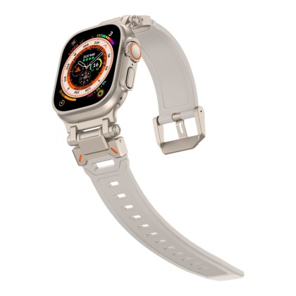 TECH-PROTECT DELTA PRO APPLE WATCH 4 / 5 / 6 / 7 / 8 / 9 / SE / ULTRA 1 / 2 (42 / 44 / 45 / 49 MM) STARLIGHT/TITANIUM