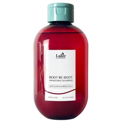 LADOR Root Re-Boot Awakening Shampoo (Red Ginseng & Beer Yeast) 300ml