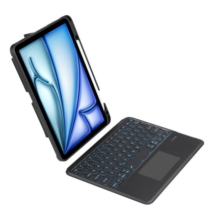 Калъф с bluethoot клавиатура за iPad Air 4 (2020) / 5 (2022) / 6 (11" 2024) от Tech-protect ScMag Pen - Черен