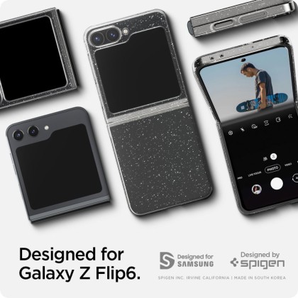 Тънък кейс за Samsung Galaxy Z Flip 6 от Spigen Airskin - Glitter Crystal