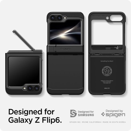 SPIGEN TOUGH ARMOR PRO GALAXY Z FLIP 6 BLACK