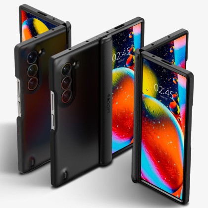 Удароустойчив кейс за Samsung Galaxy Z Fold 6 от Spigen Slim Armor Pro - Черен