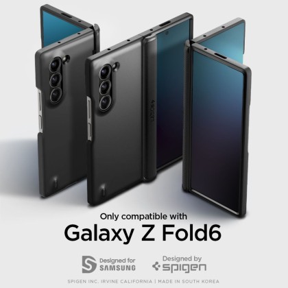 Удароустойчив кейс за Samsung Galaxy Z Fold 6 от Spigen Slim Armor Pro - Черен