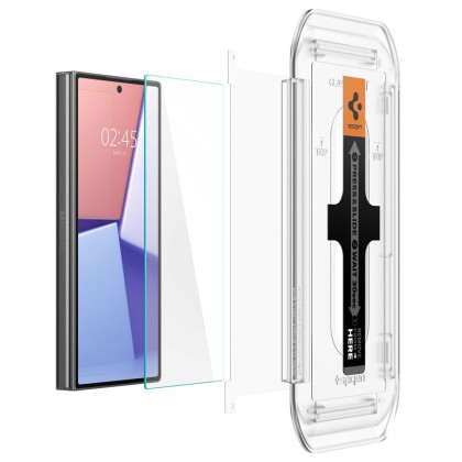 2 Стъклени протектора за дисплей на Samsung Galaxy Z Fold 6 от Spigen Glas.TR "Ez Fit" - Прозрачни