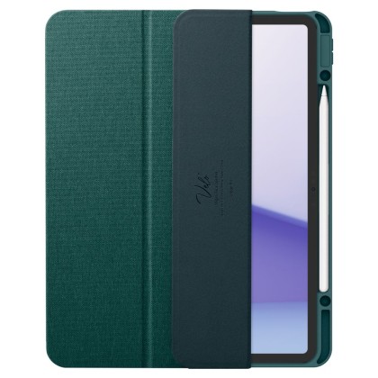 Текстителн калъф за iPad Air 13" (2024) от Spigen Urban Fit - Midnight Green