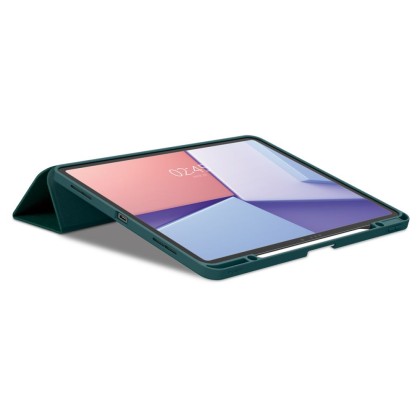 Текстителн калъф за iPad Air 13" (2024) от Spigen Urban Fit - Midnight Green