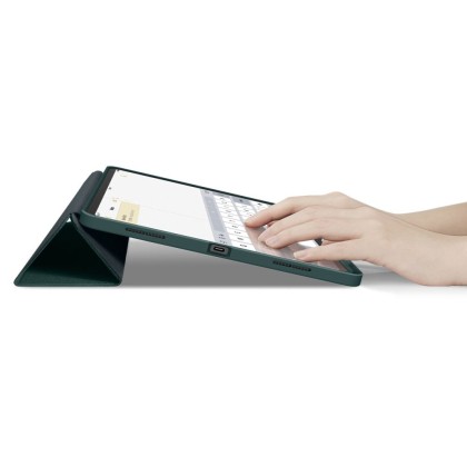 Текстителн калъф за iPad Air 13" (2024) от Spigen Urban Fit - Midnight Green