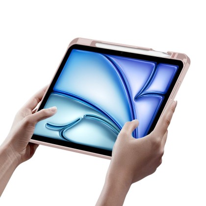 Калъф с bluethoot клавиатура за iPad Air 4 (2020) / 5 (2022) / 6 (11" 2024) от Tech-protect ScMag Pen - Розов