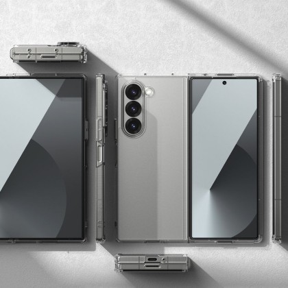 Удароустойчив твърд кейс за Samsung Galaxy Z Fold 6 от Ringke Fusion - Прозрачен
