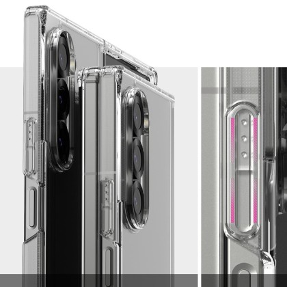 Удароустойчив твърд кейс за Samsung Galaxy Z Fold 6 от Ringke Fusion - Прозрачен