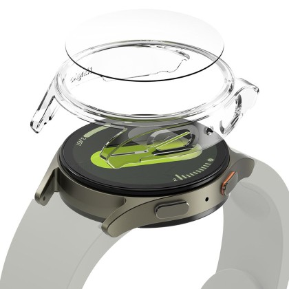 Калъф и протектор за Samsung Galaxy Watch 7 (40mm) от Ringke Slim & Tempered Glass - Прозрачни
