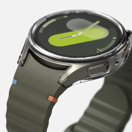 Калъф и протектор за Samsung Galaxy Watch 7 (44mm) от Ringke Slim & Tempered Glass - Прозрачни