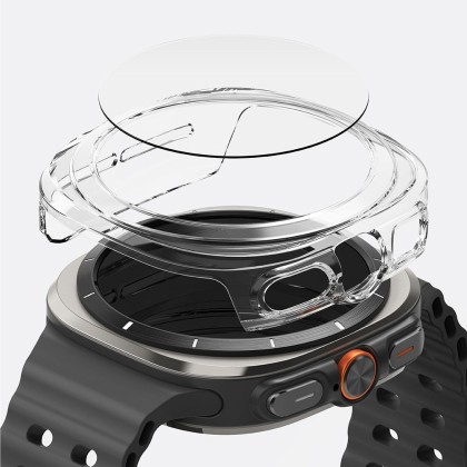 Калъф и протектор за Samsung Galaxy Watch Ultra (47mm) от Ringke Slim & Tempered Glass - Прозрачни