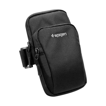 Универсален спортен калъф с лента за ръка от Spigen A702 - Черен