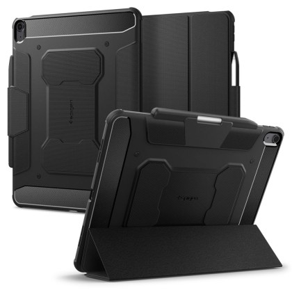 Удароустойчив калъф за iPad Pro 13" (2024) от Spigen Rugged Armor Pro - Черен